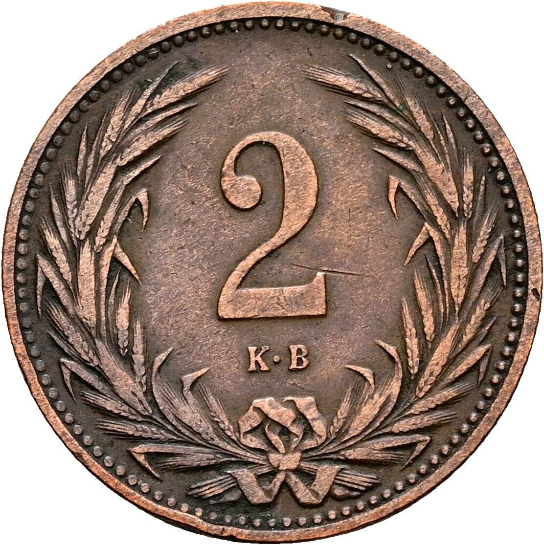 2 Filler Franz Joseph I. 1848-1916 1906 KB, Kremnitz – Vorderseite