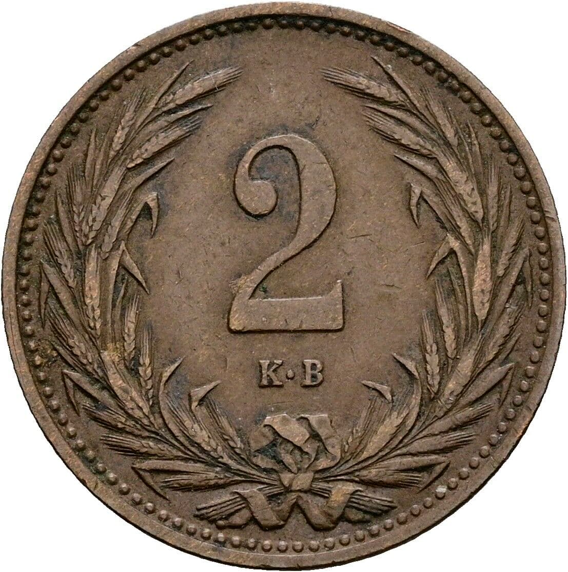 2 Filler Franz Joseph I. 1848-1916 1914 KB, Kremnitz – Vorderseite