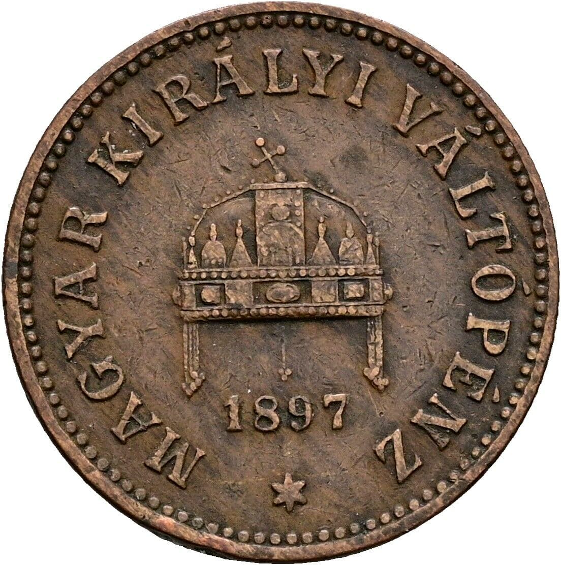 2 Filler Franz Joseph I. 1848-1916 1897 KB, Kremnitz – Rückseite