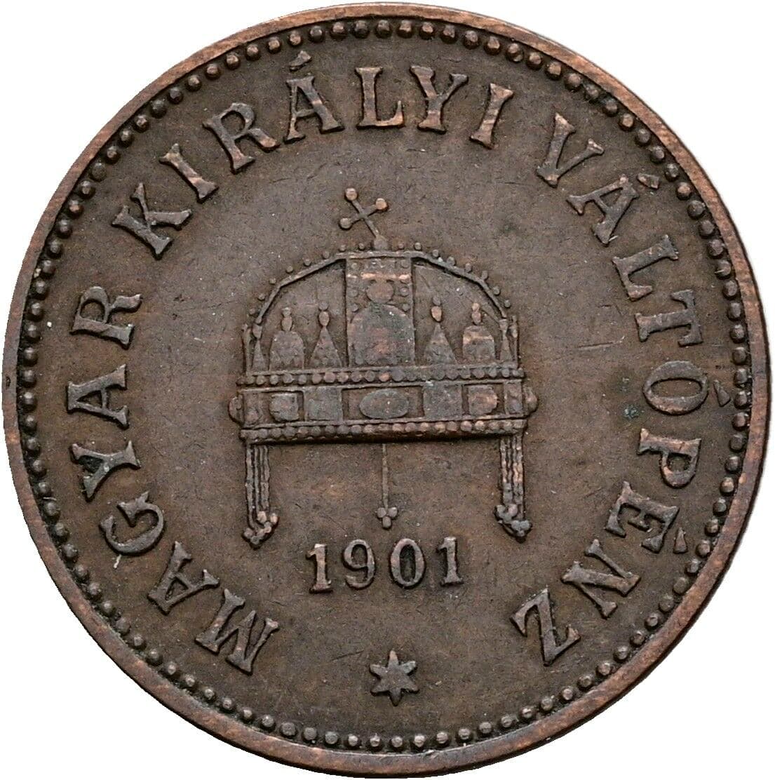 2 Filler Franz Joseph I. 1848-1916 1901 KB, Kremnitz – Rückseite
