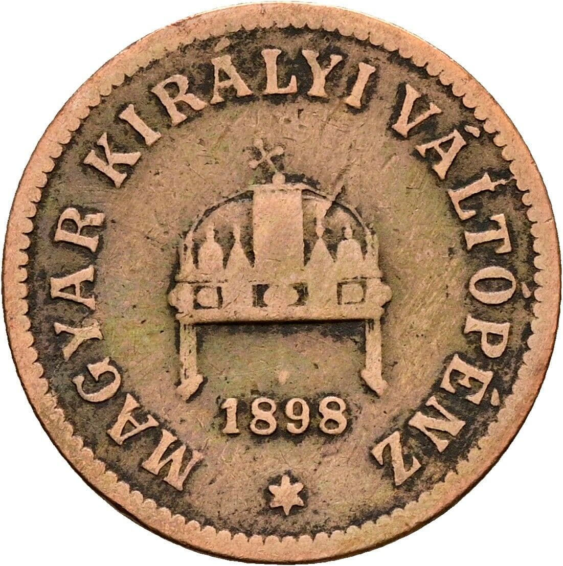 2 Filler Franz Joseph I. 1848-1916 1898 KB, Kremnitz – Rückseite
