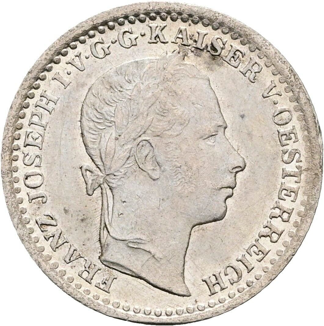 10 Kreuzer Franz Joseph I. 1848-1916 1859 M, Mailand – Vorderseite