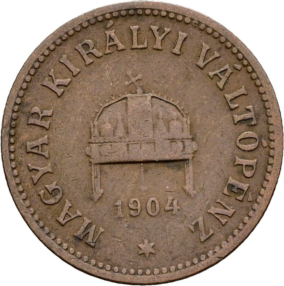 2 Filler Franz Joseph I. 1848-1916 1904 KB, Kremnitz – Rückseite