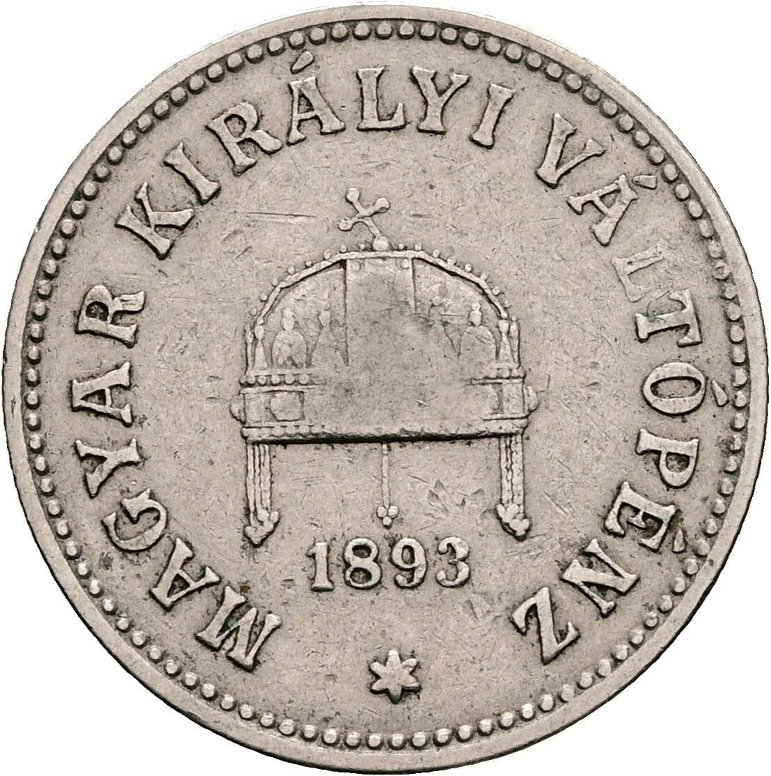 10 Filler Franz Joseph I. 1848-1916 1893 KB, Kremnitz – Rückseite
