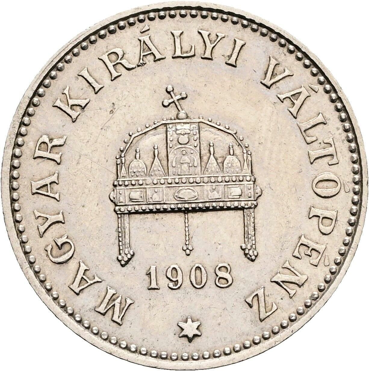 20 Filler Franz Joseph I. 1848-1916 1908 KB, Kremnitz – Rückseite
