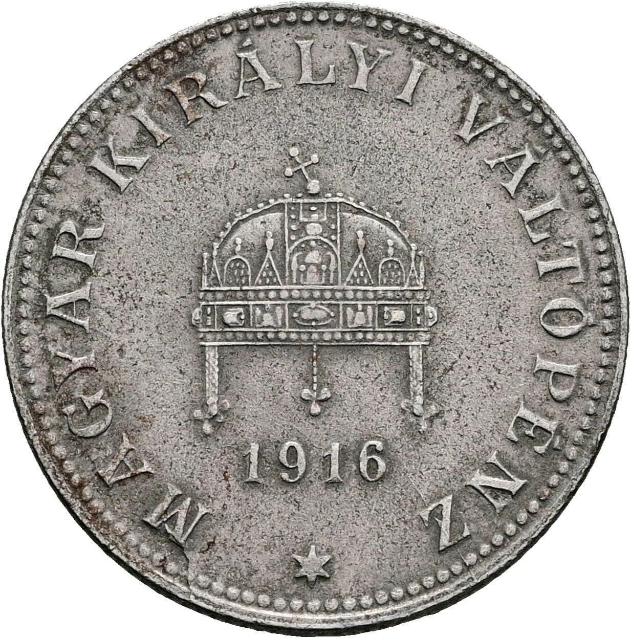20 Filler Franz Joseph I. 1848-1916 1916 KB, Kremnitz – Rückseite
