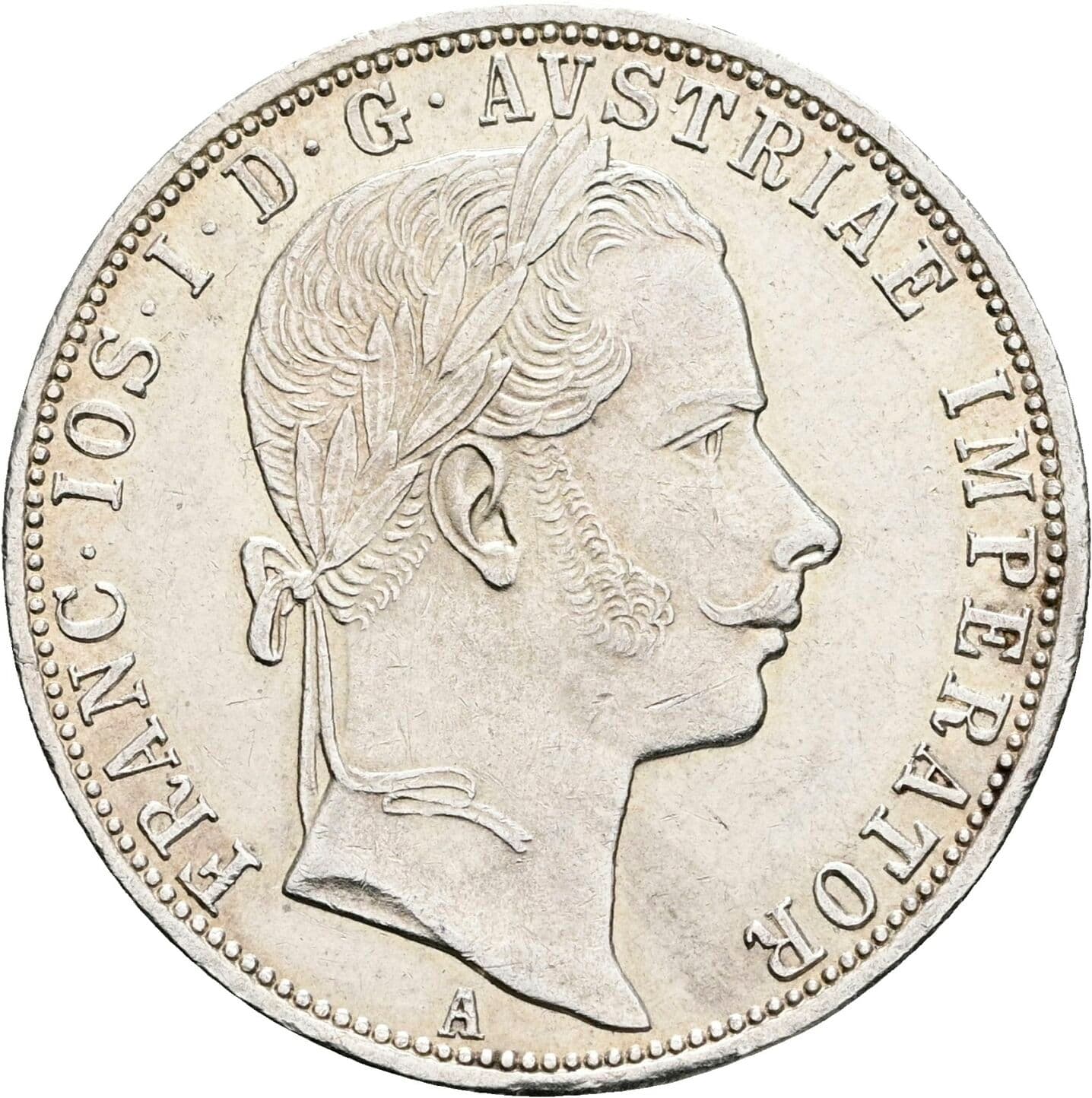 1 Gulden Franz Joseph I. 1848-1916 1861 A, Wien – Vorderseite