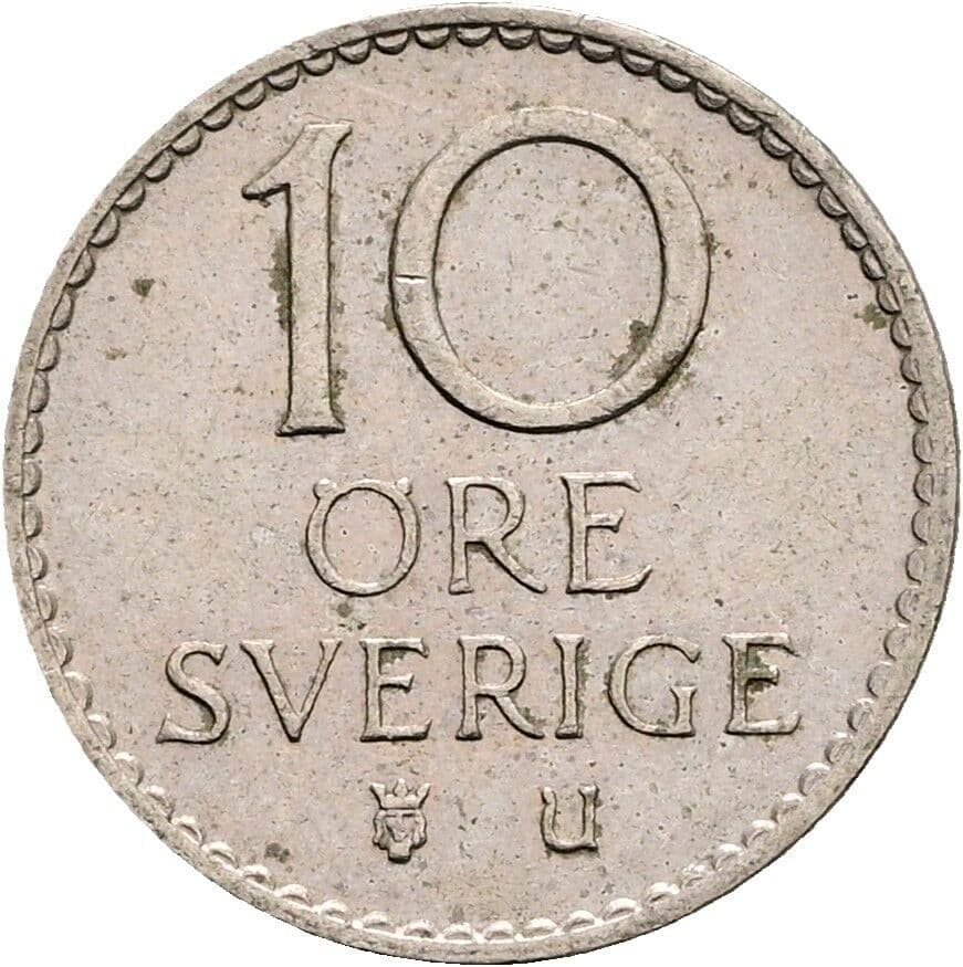 10 Öre 1962 – Vorderseite
