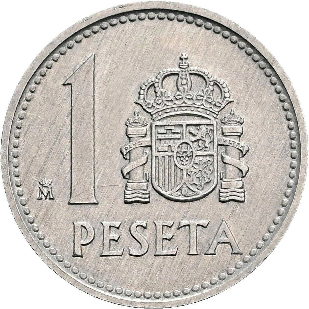 1 Peseta Juan Carlos I. 1987 – Rückseite