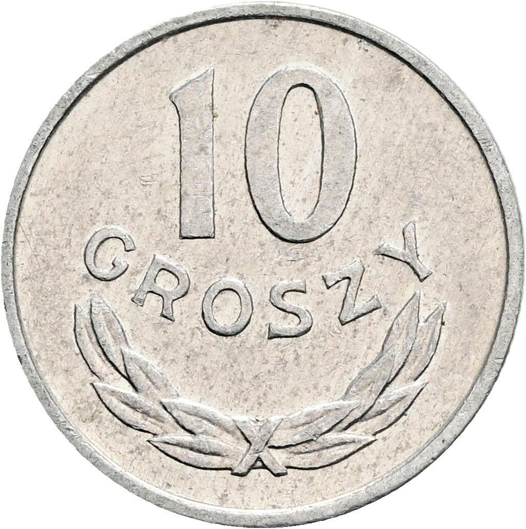 10 Groszy 1976 – Vorderseite