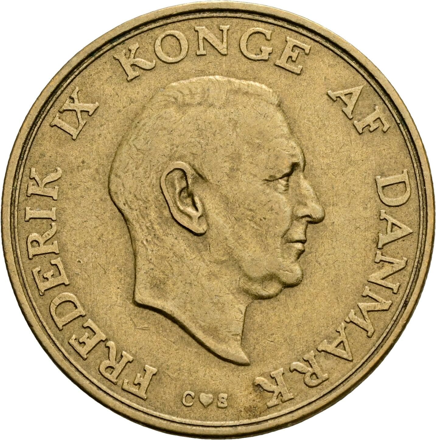 2 Kroner Frederick IX (1947 - 1972) 1956 – Vorderseite