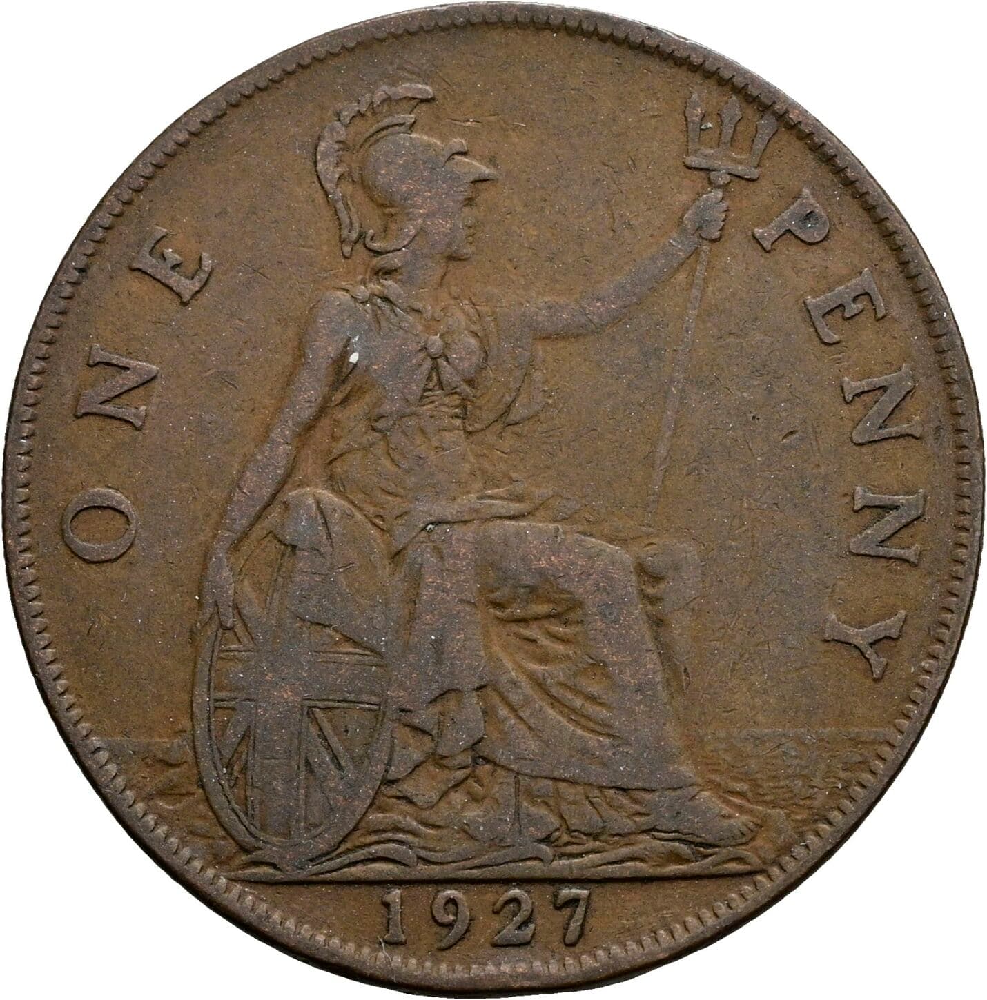 1 Penny George V. 1927 – Rückseite
