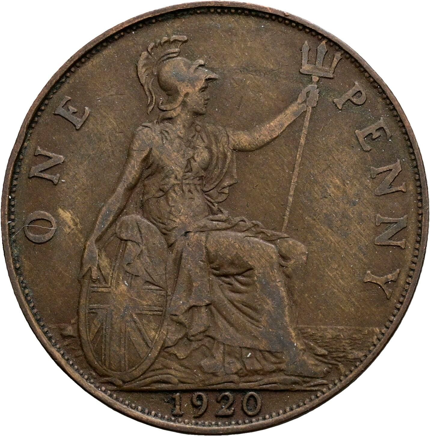 1 Penny George V. 1920 – Rückseite