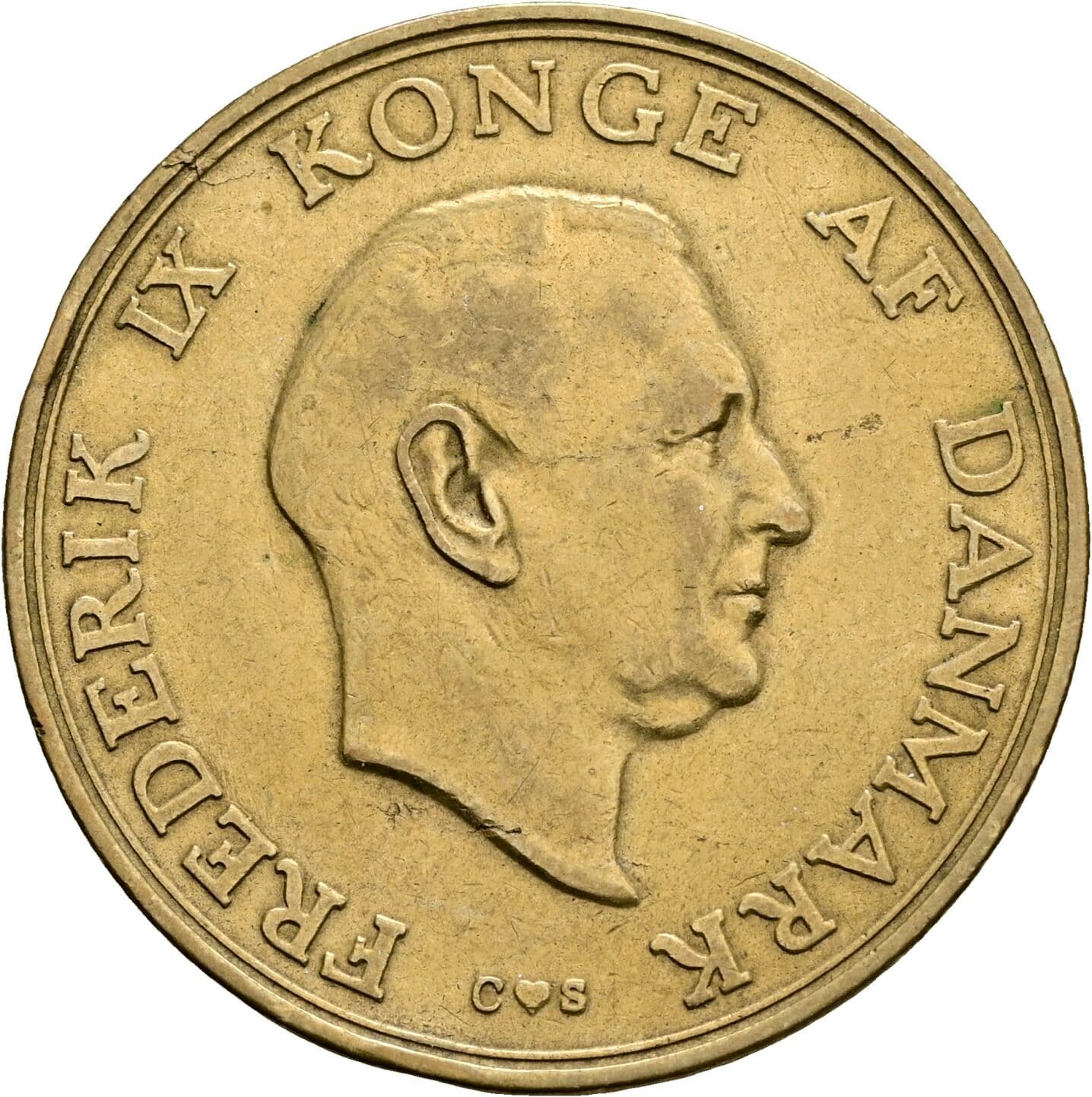 2 Kroner Frederick IX (1947 - 1972) 1958 – Vorderseite