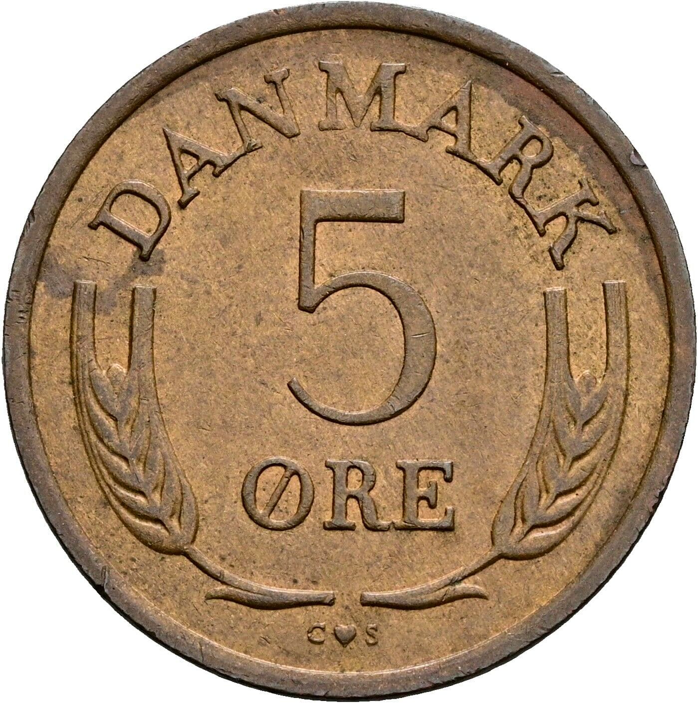 5 Öre Frederick IX (1947 - 1972) 1970 – Vorderseite