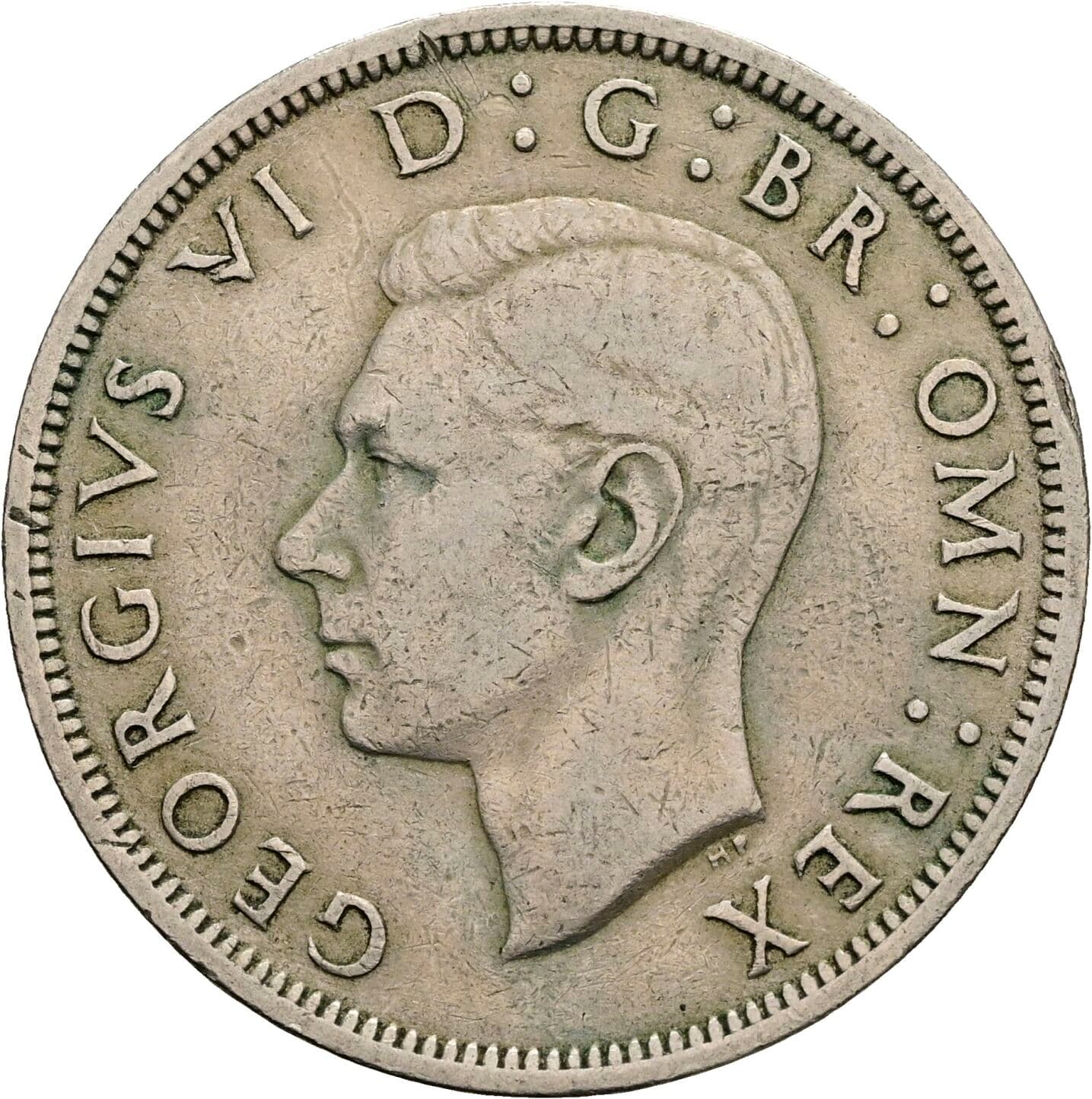 Half Crown Georg VI. (1936-1952) 1950 – Vorderseite