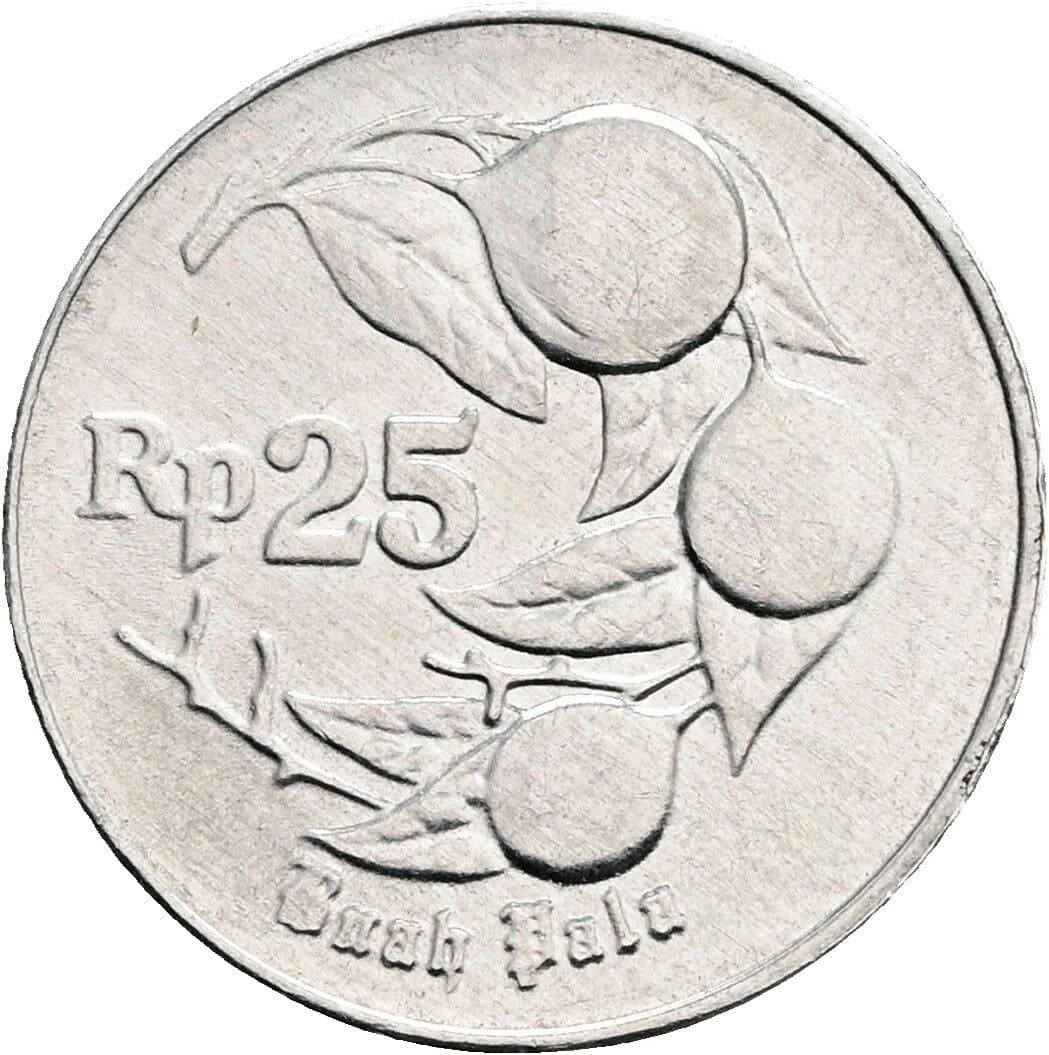 25 Rupiah 1996 – Vorderseite