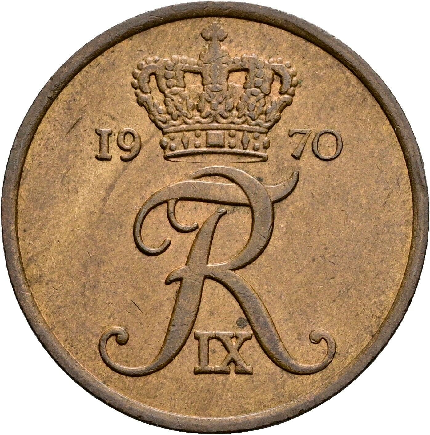 5 Öre Frederick IX (1947 - 1972) 1970 – Rückseite