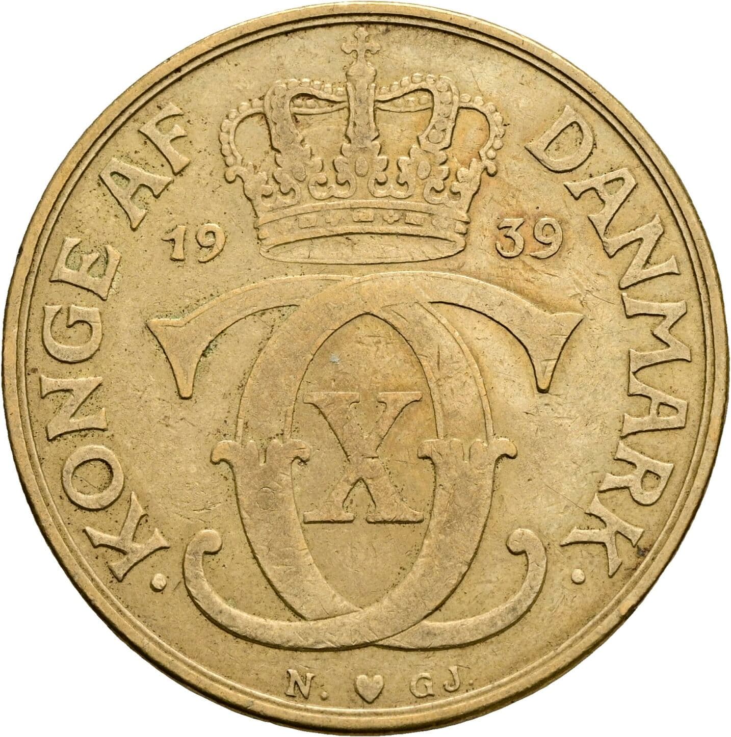 2 Kroner 1939 – Rückseite