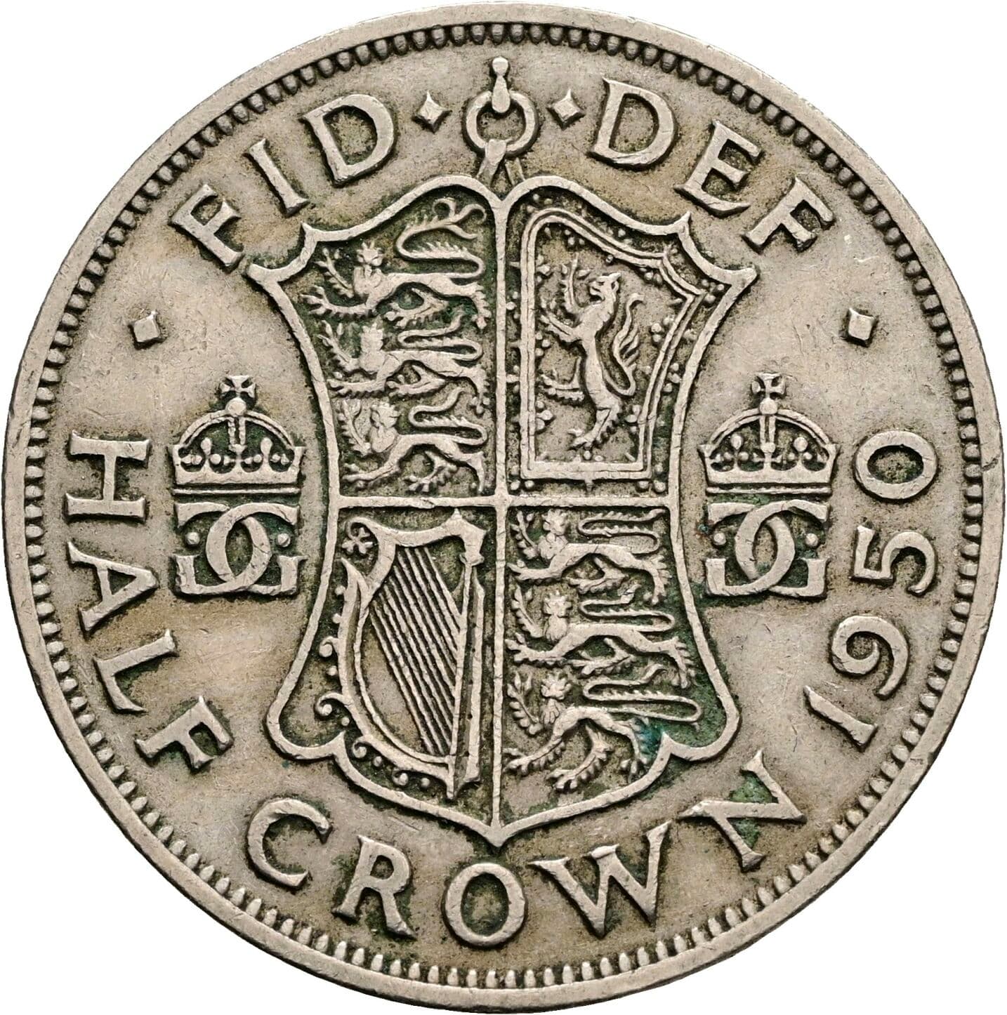 Half Crown Georg VI. (1936-1952) 1950 – Rückseite