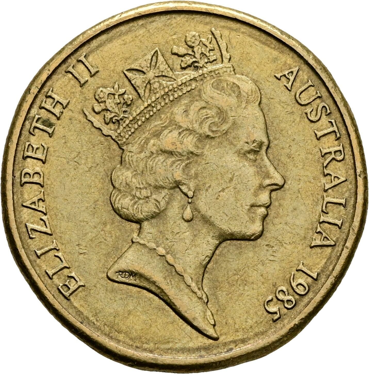 1 Dollar Elisabeth II. 1952-2022 1985 – Rückseite