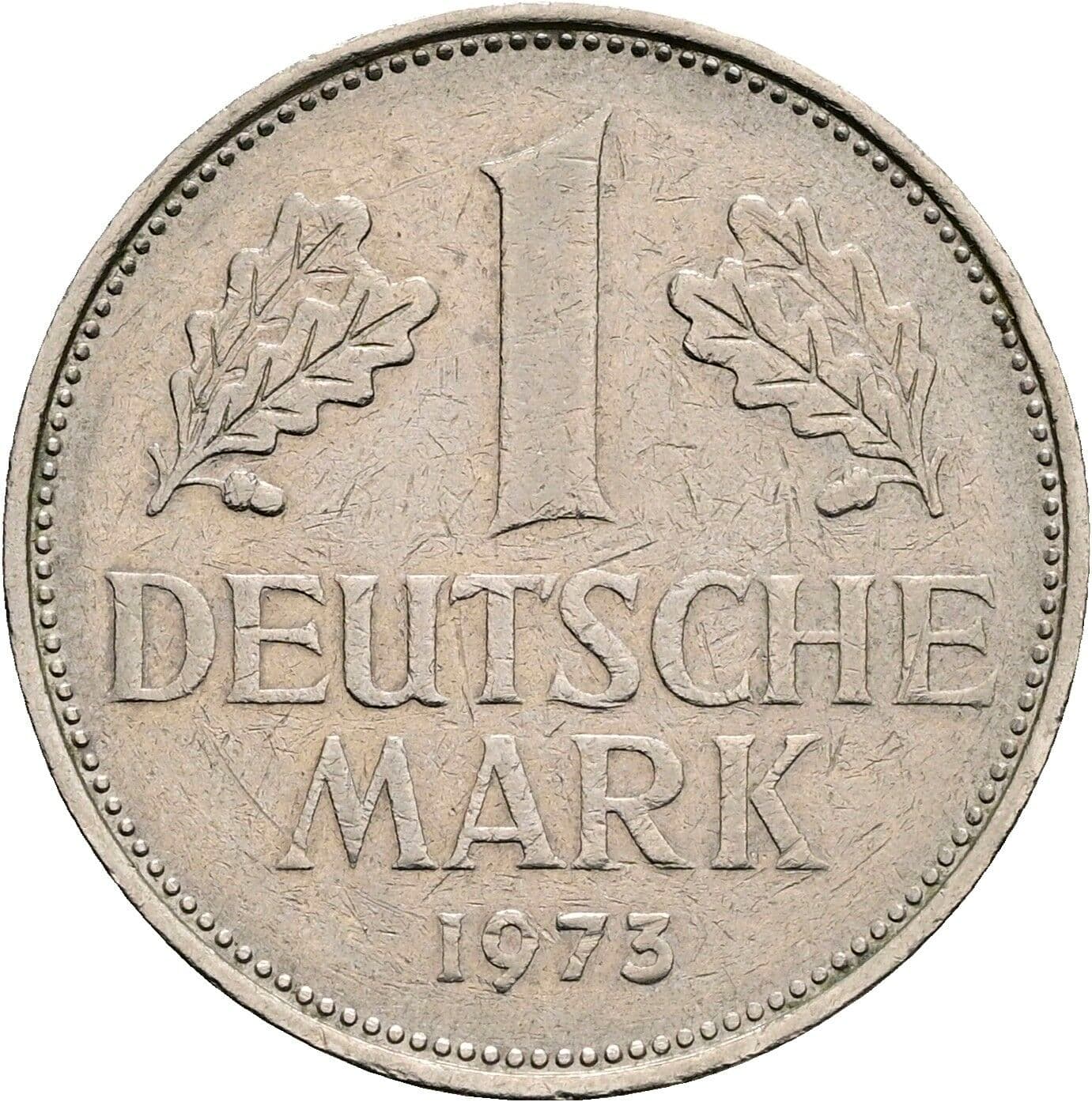 1 Deutsche Mark 1973 D – Vorderseite