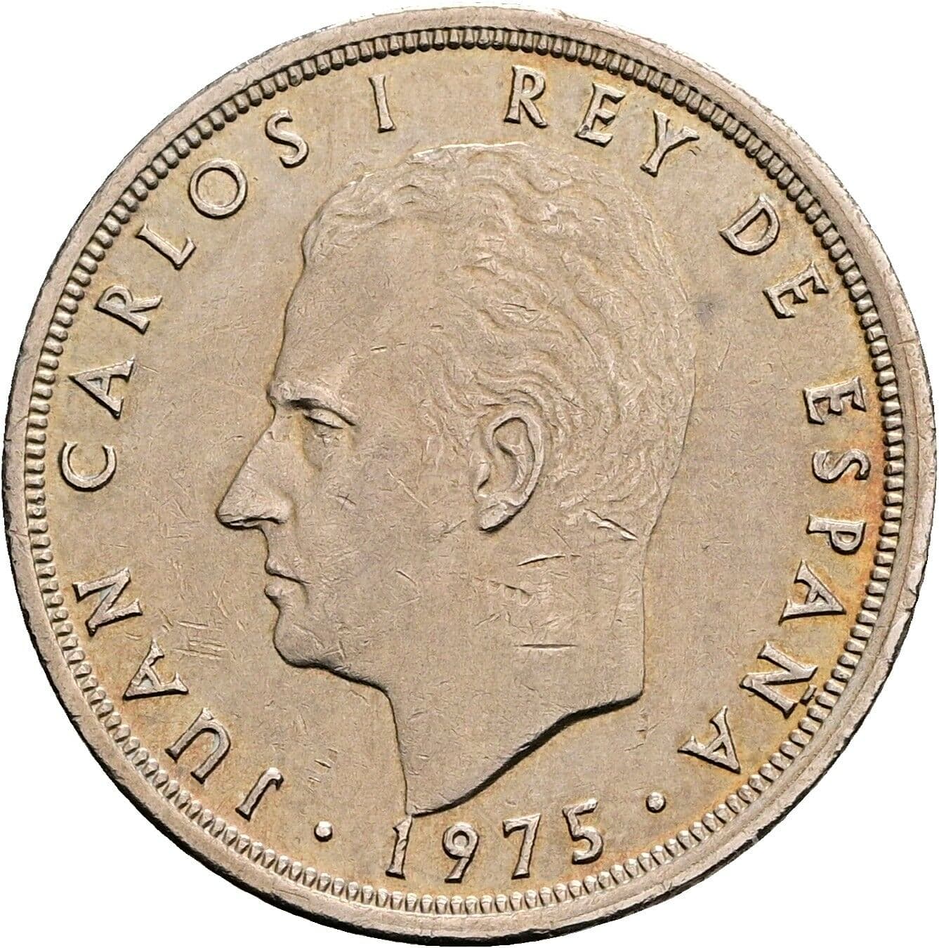 5 Pesetas Juan Carlos (1975-2014) 1975 – Vorderseite