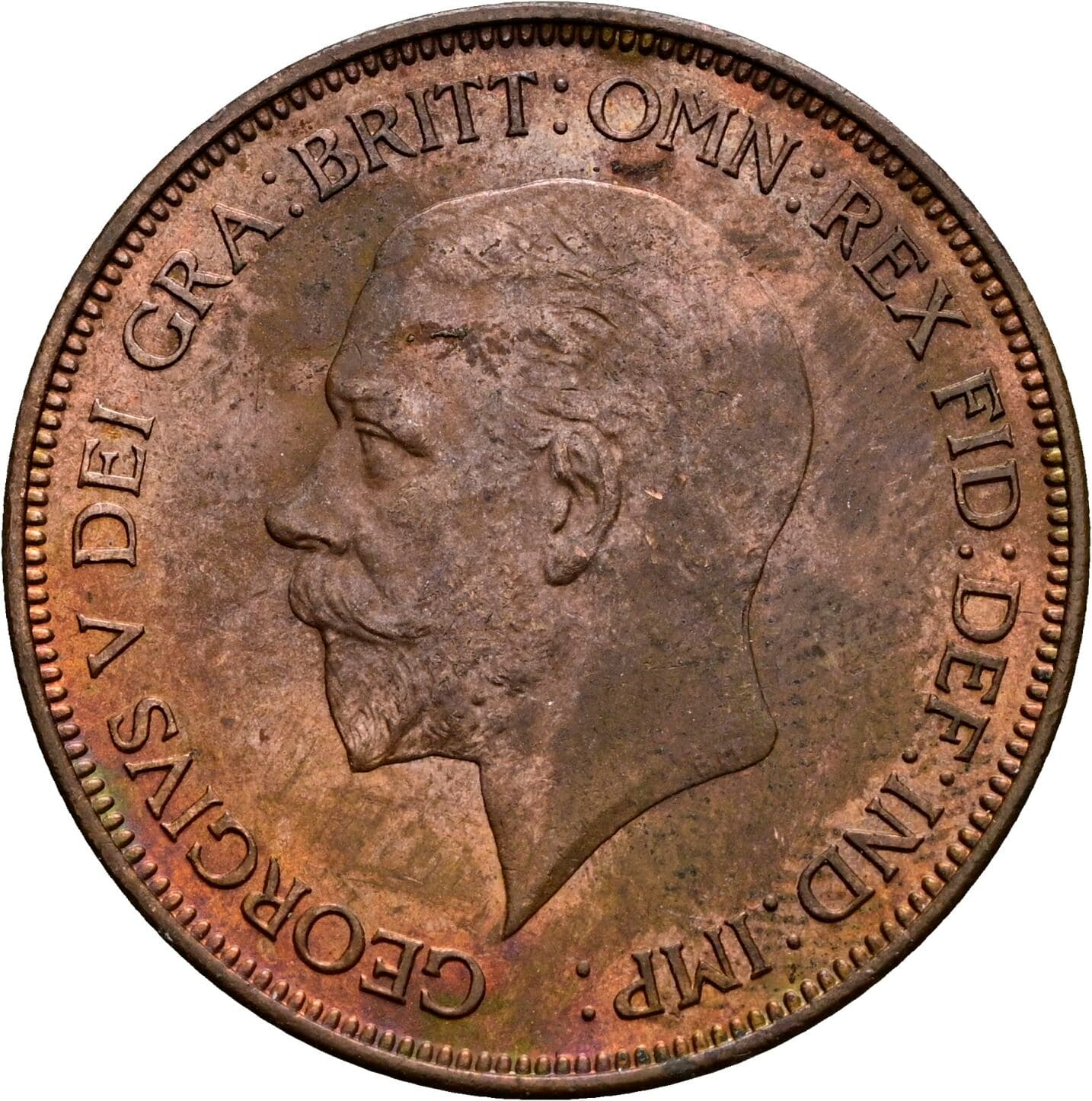 1 Penny George V. 1936 – Vorderseite