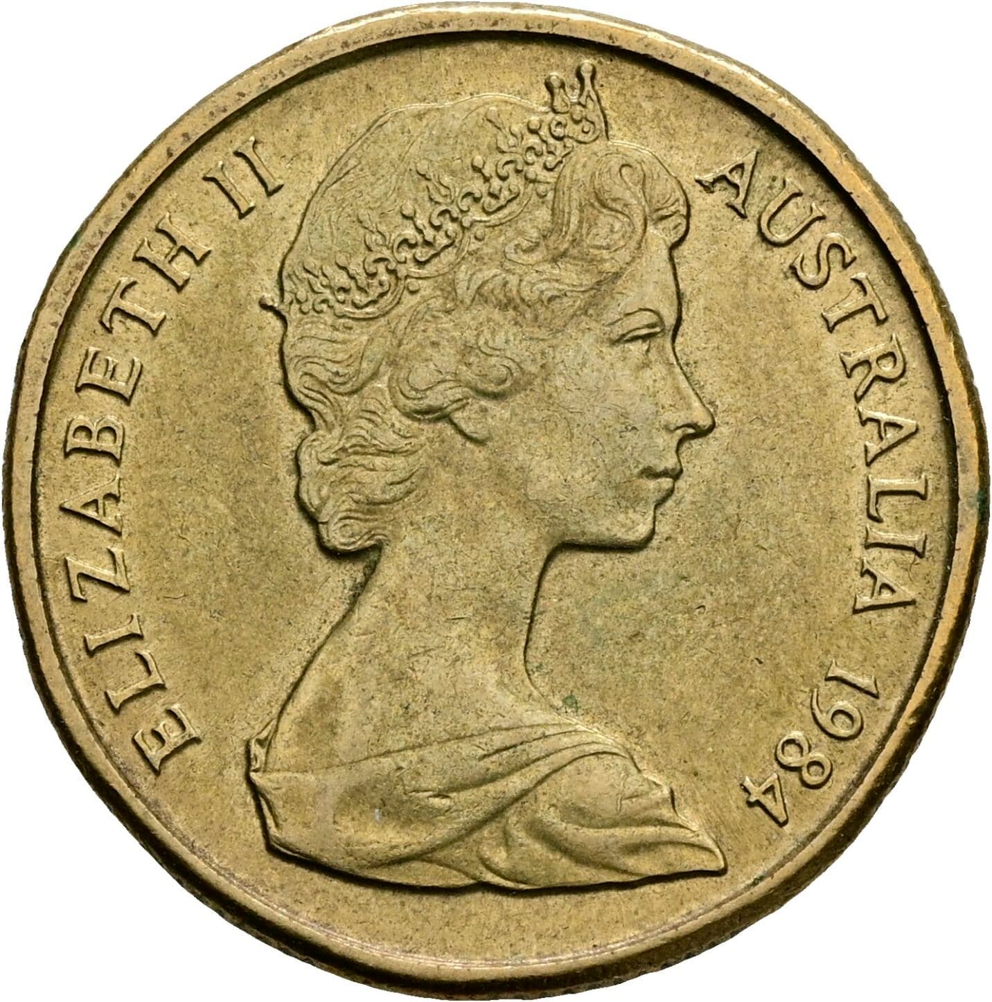 1 Dollar Elisabeth II. 1952-2022 1984 – Vorderseite