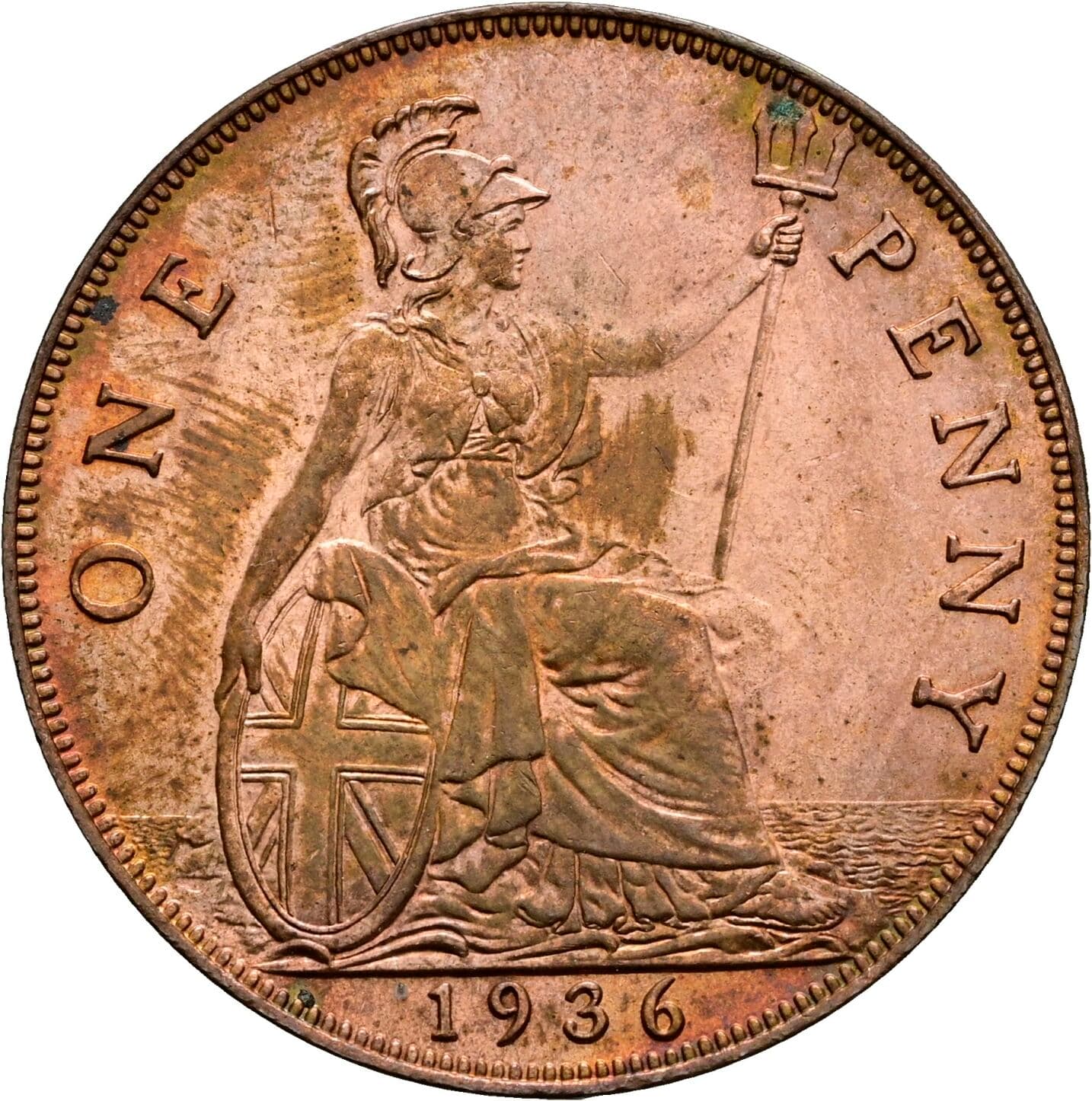 1 Penny George V. 1936 – Rückseite
