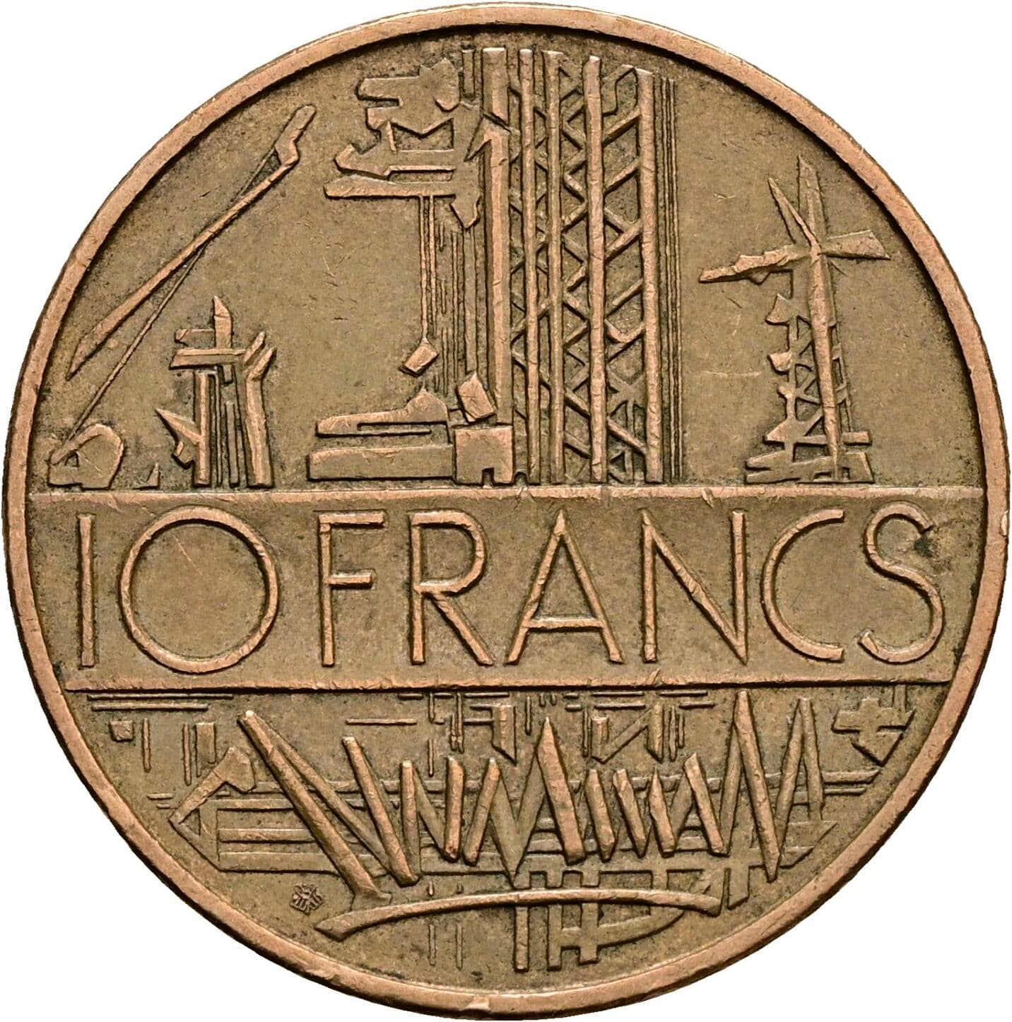 10 Francs 1975 – Vorderseite