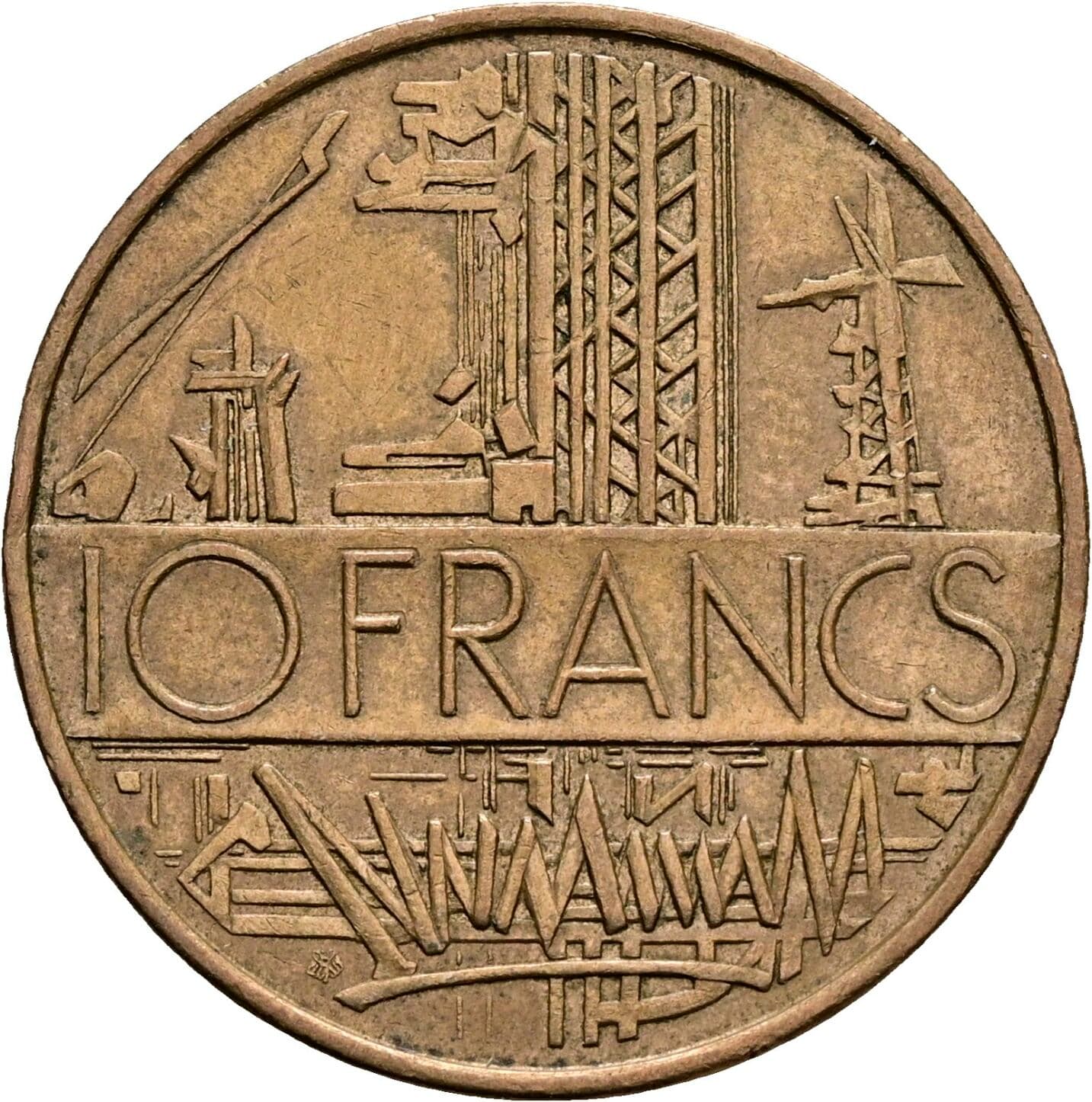 10 Francs 1975 – Vorderseite