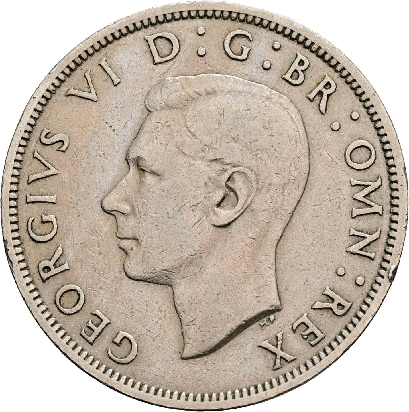 Half Crown Georg VI. (1936-1952) 1950 – Vorderseite