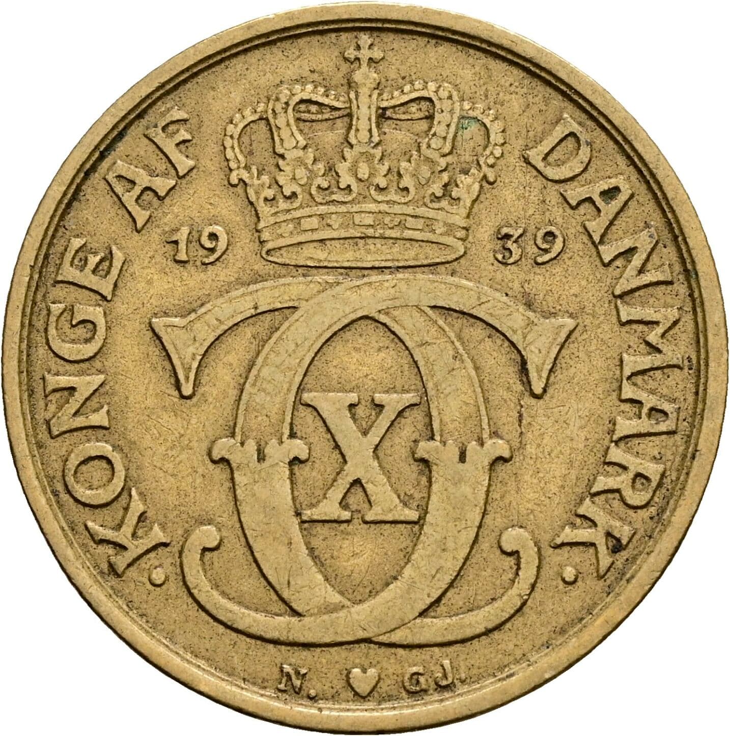 1 Krone 1939 – Rückseite