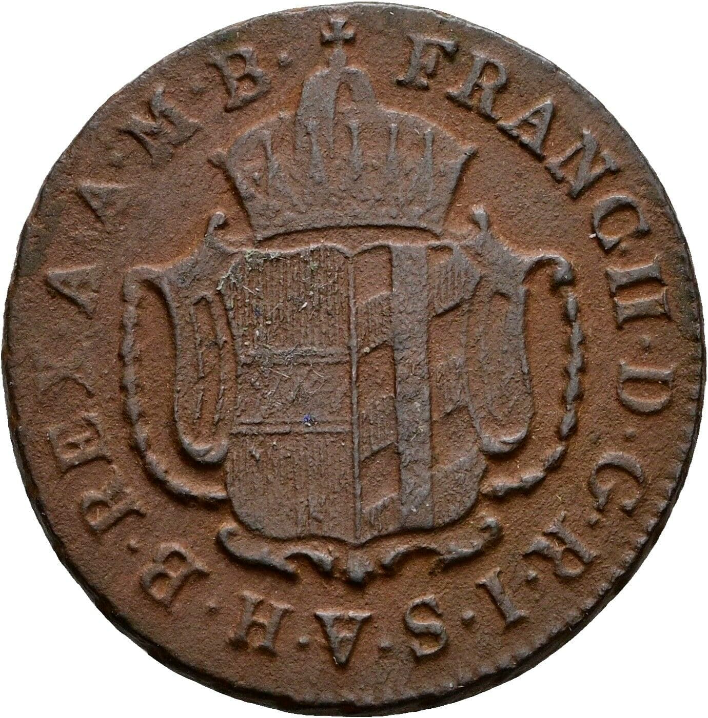 1 Kreuzer Franz II. (I). 1792-1835 1804 H – Rückseite