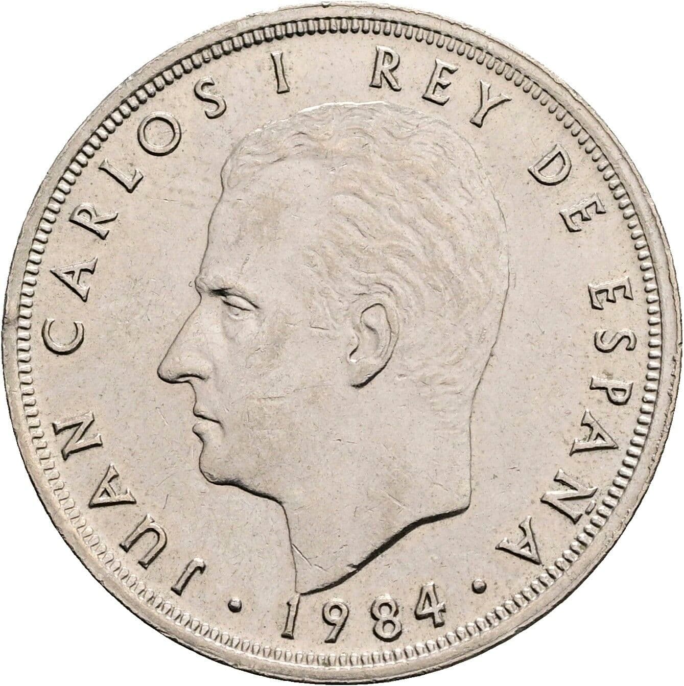 5 Pesetas 1984 – Vorderseite