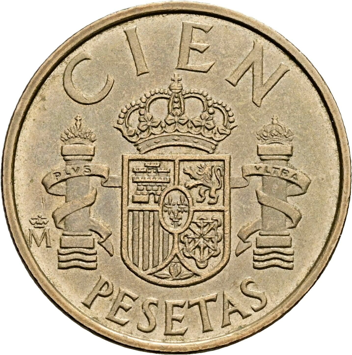 100 Pesetas Juan Carlos I. 1982 – Rückseite