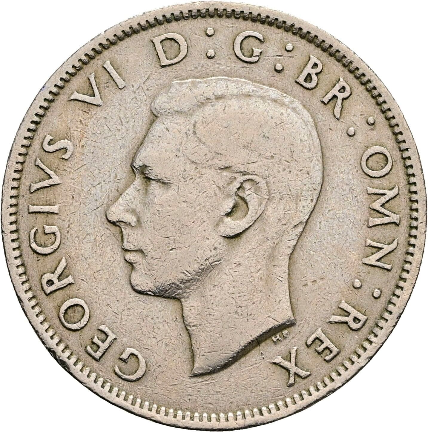 2 Shillings George VI. 1936-1952 1948 – Vorderseite