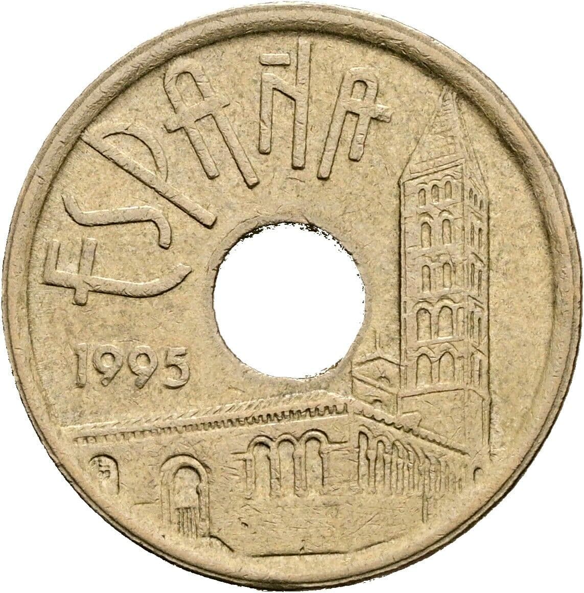 25 Pesetas 1995 – Vorderseite