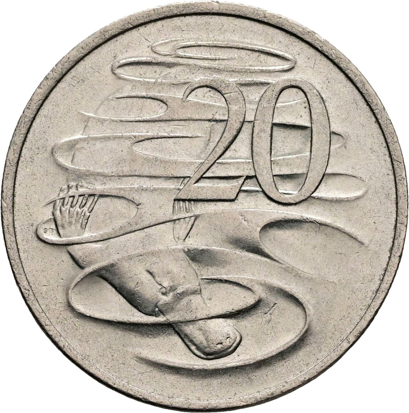 20 Cents Elisabeth II. 1952-2022 1980 – Vorderseite