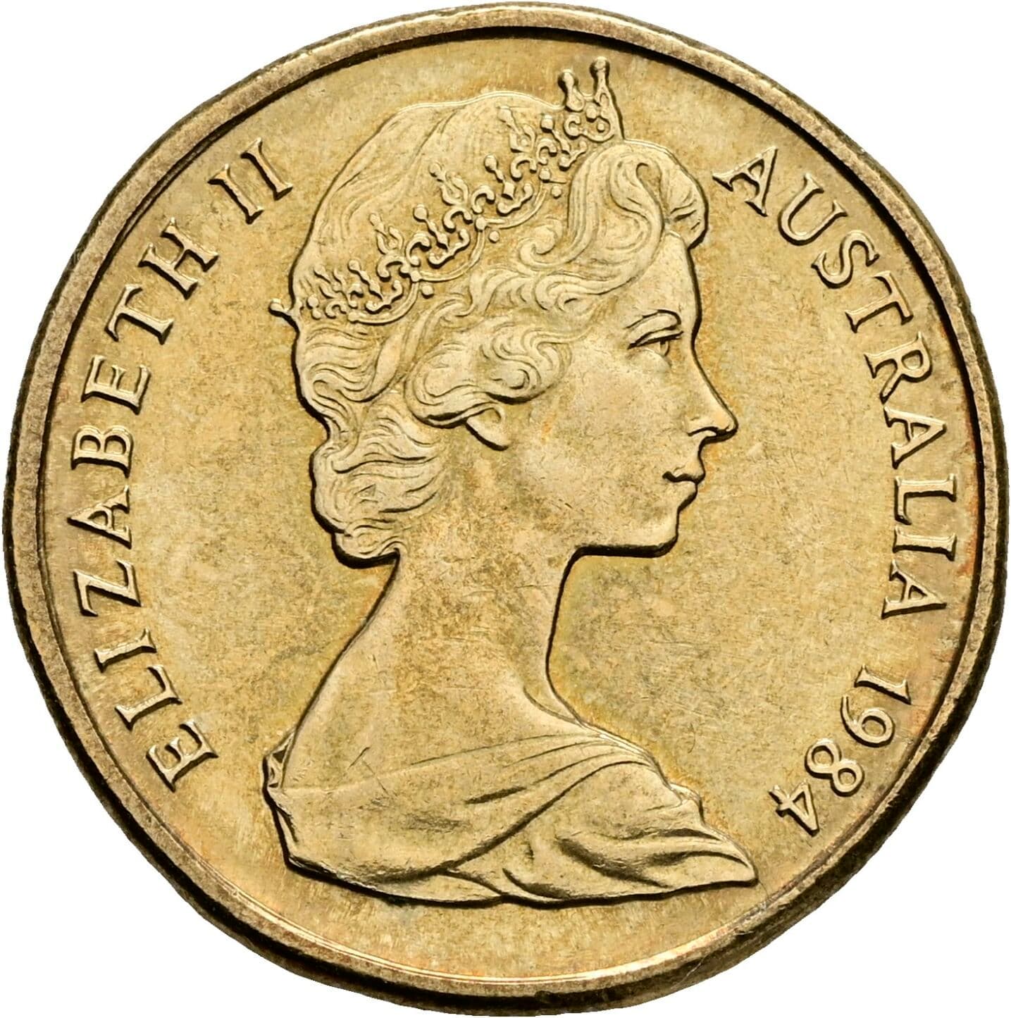 1 Dollar Elisabeth II. 1952-2022 1984 – Vorderseite
