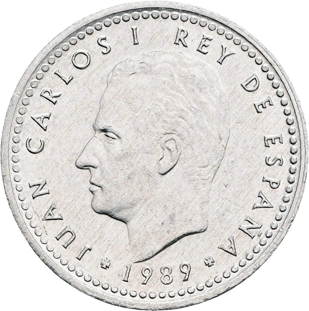 1 Peseta Juan Carlos (1975-2014) 1989 – Rückseite
