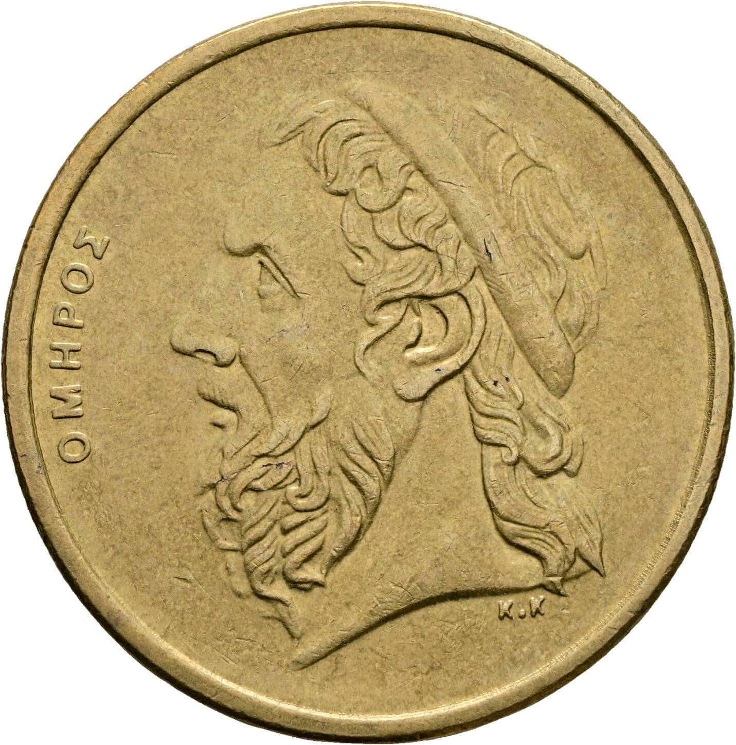 50 Drachmes 1988 – Vorderseite