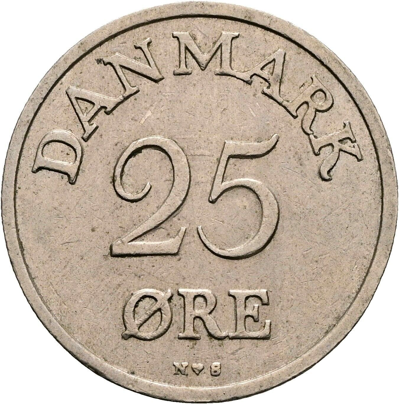 25 Öre Friedrich IX. (1947-1972) 1953 – Vorderseite