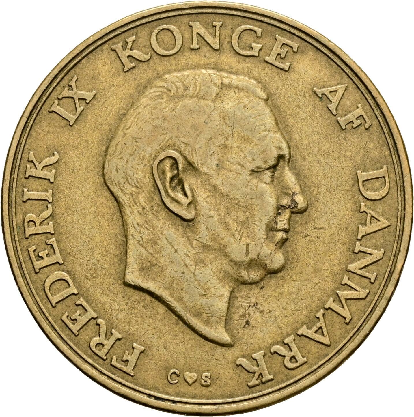 2 Kroner Friedrich IX. (1947-1972) 1957 – Vorderseite