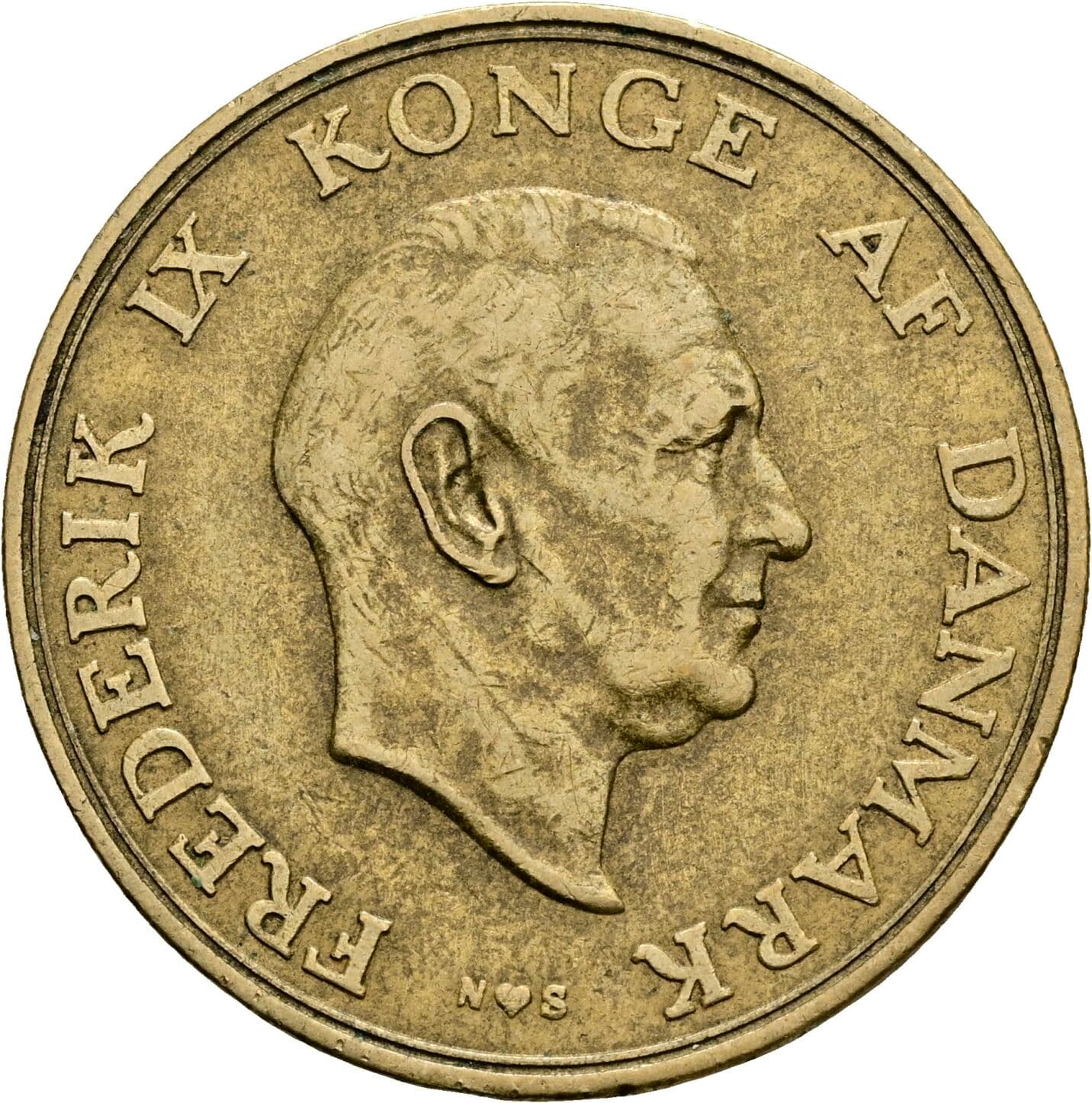 2 Kroner Friedrich IX. (1947-1972) 1955 – Vorderseite