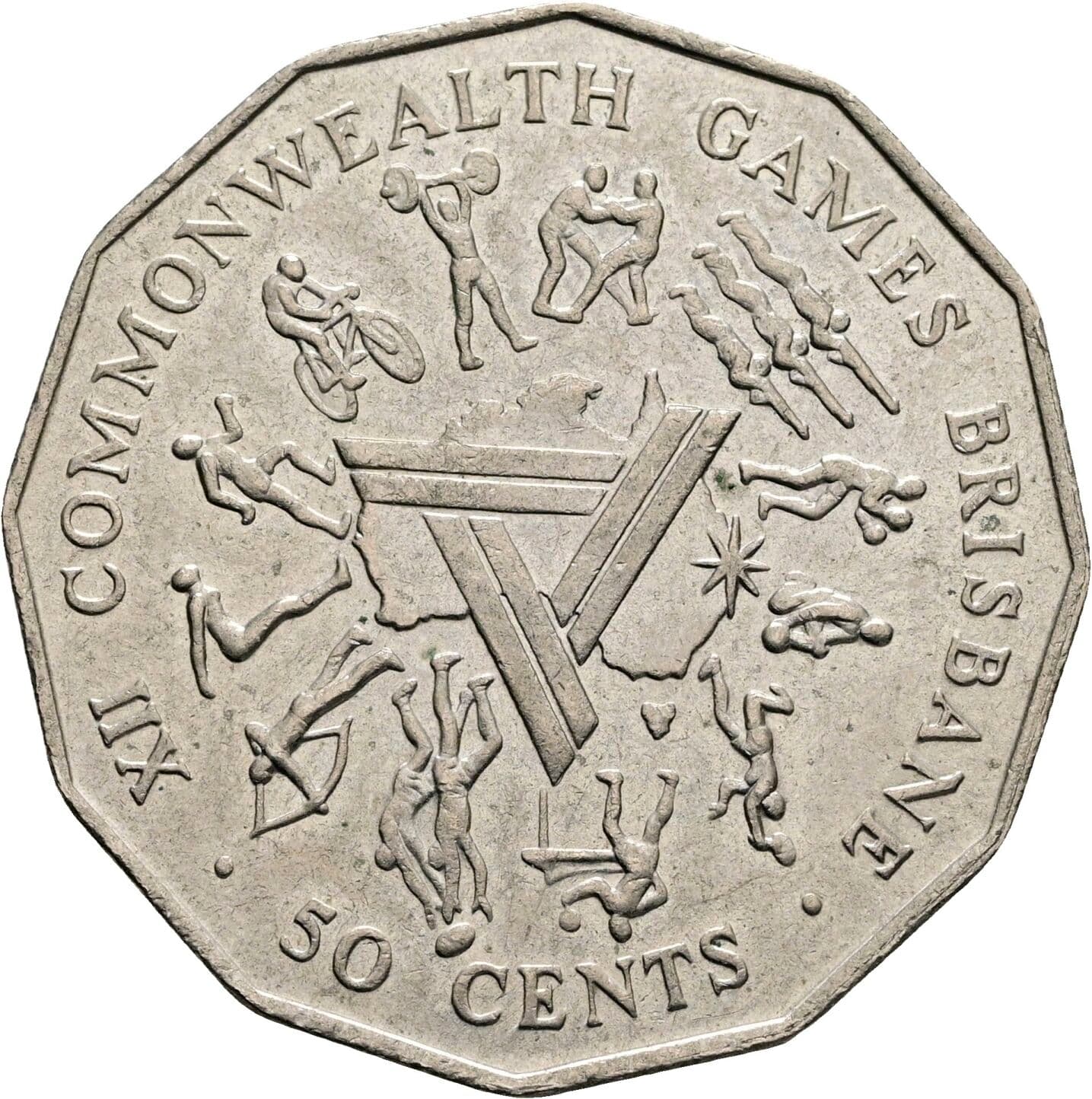 50 Cents Elisabeth II. 1952-2022 1982 – Rückseite
