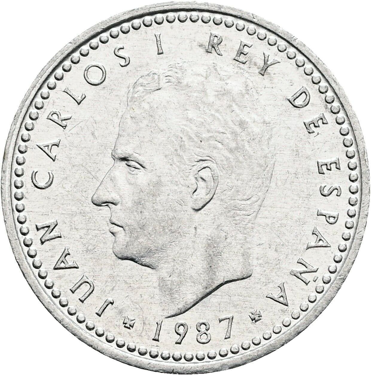 1 Peseta Juan Carlos (1975-2014) 1987 – Vorderseite