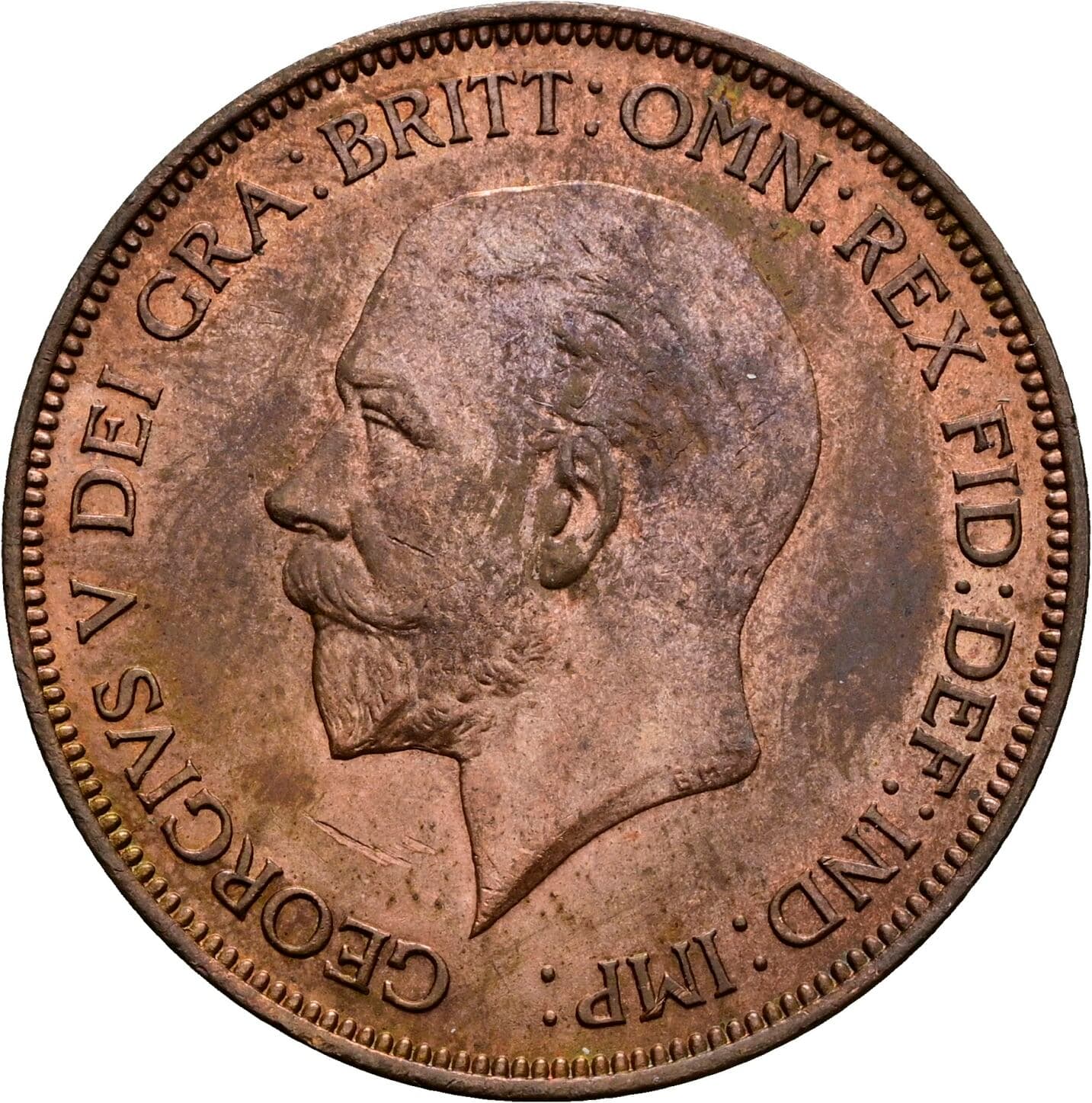 1 Penny George V. (1910-1936) 1936 – Vorderseite