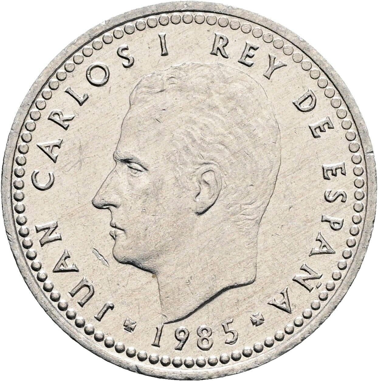 1 Peseta Juan Carlos (1975-2014) 1985 – Rückseite